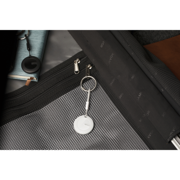 3-881 MiTag Apple-Compatible Tag with Leather Keychain Accessory - 1 Pack