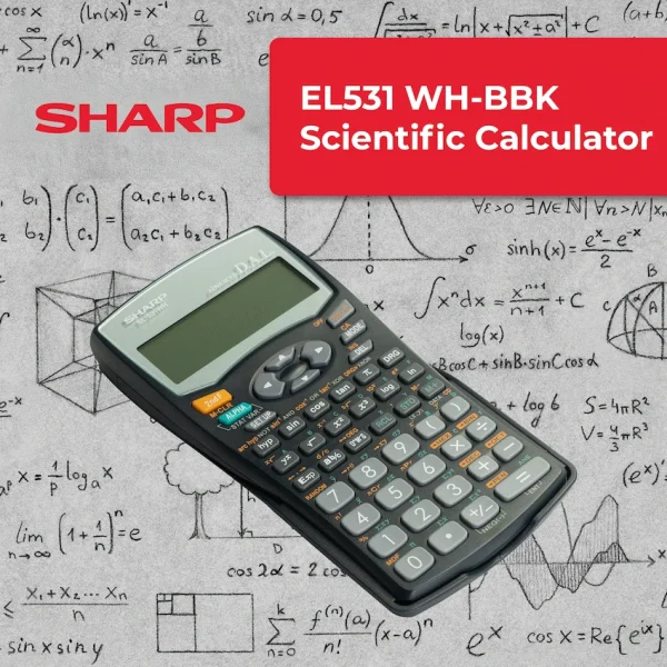 Sharp EL531 WH-BBK - Scientific Calculator - 272 Functions