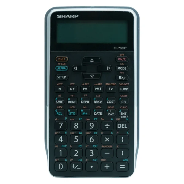 4-155 Sharp EL-738 XTB - Advanced Financial Calculator NEW DESIGN
