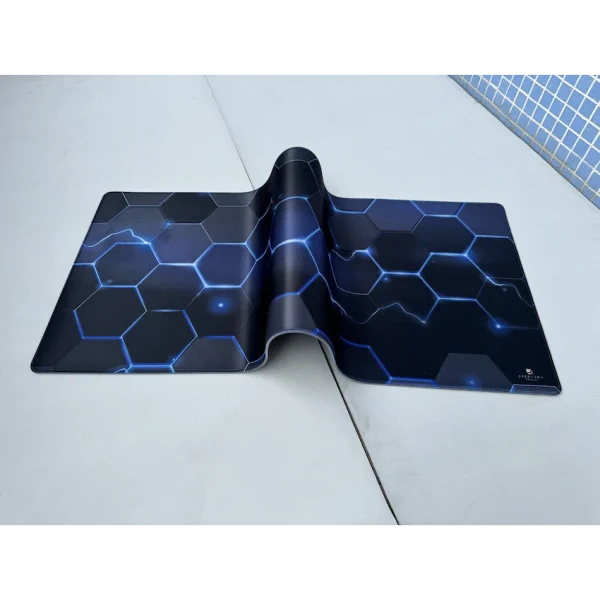 4-225 Everfurn Premium Geometric Large Desk Mat - Non-Slip - Polyester