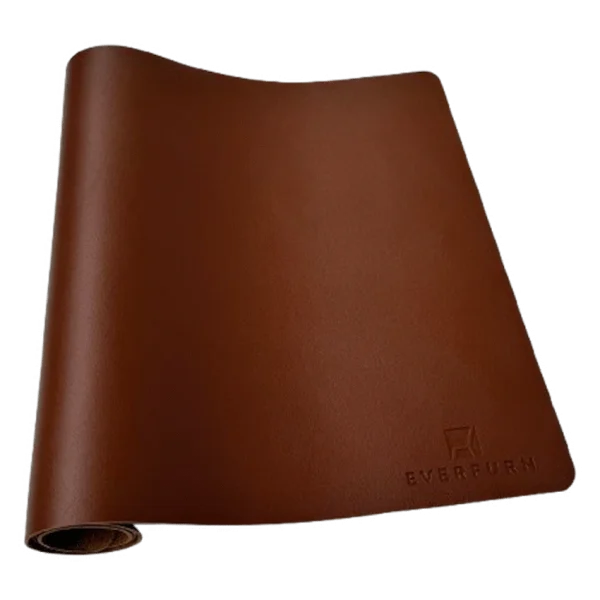 Everfurn Prime Faux Leather Desk Mat - Brown