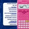 Casio FX-82 ZA Plus II Calculator - Pink