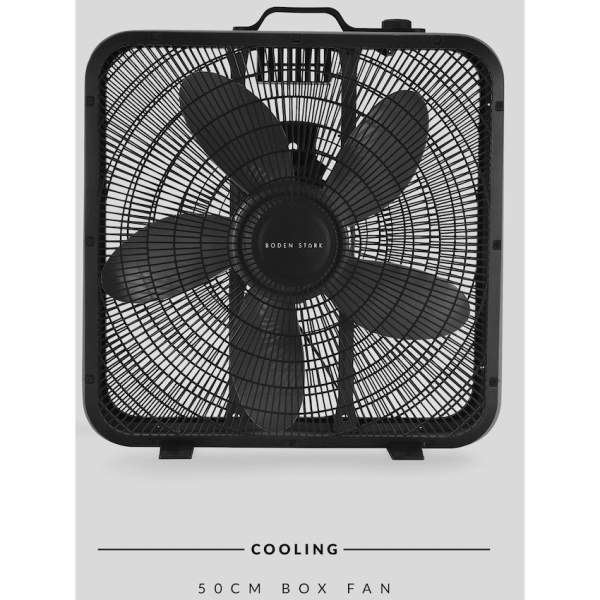 Boden Stark 50cm Box Fan - Black