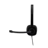 Logitech(R) H151 Stereo Wired Headset - Black