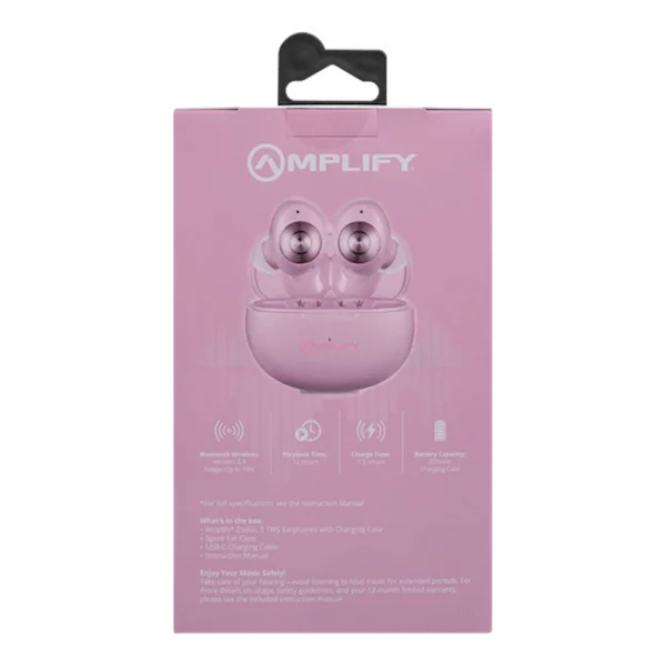 Amplify Zodiac 3 True Wireless Earphones - Pink