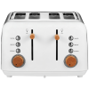 4-394 Boden Stark Anson Collection 4 Slice SS Toaster White