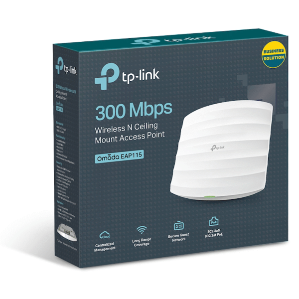 4-492 TP-Link EAP115 300Mbps Wall-Plate Access Point