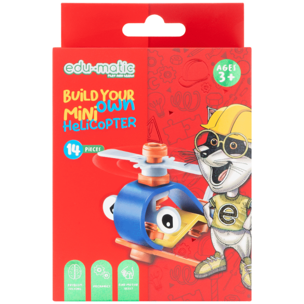 Edu-matic Flexi Build Mini Kit - Helicopter - 14 pcs