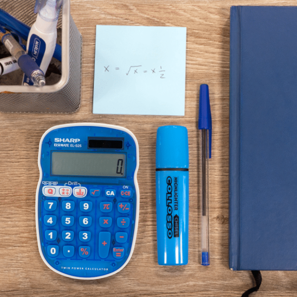 4-523 Sharp EL-S25 Calculator - Blue - Blister