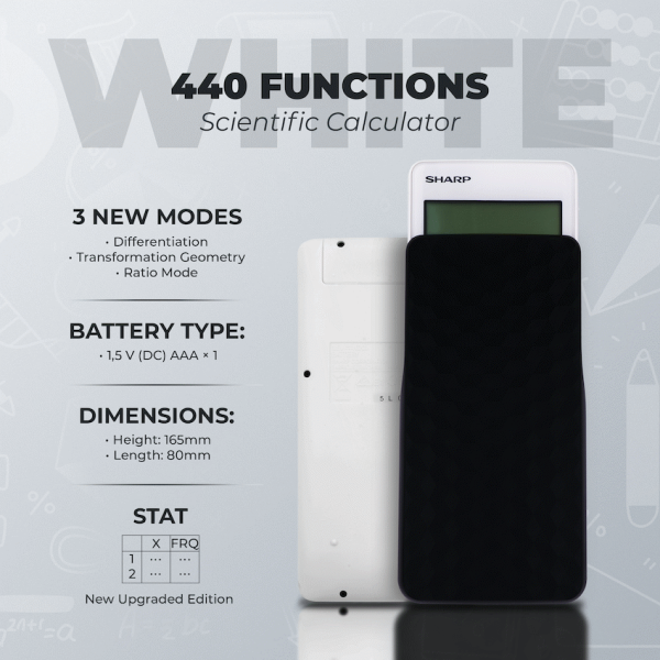 Sharp EL-W535SAII-White Scientific Calculator