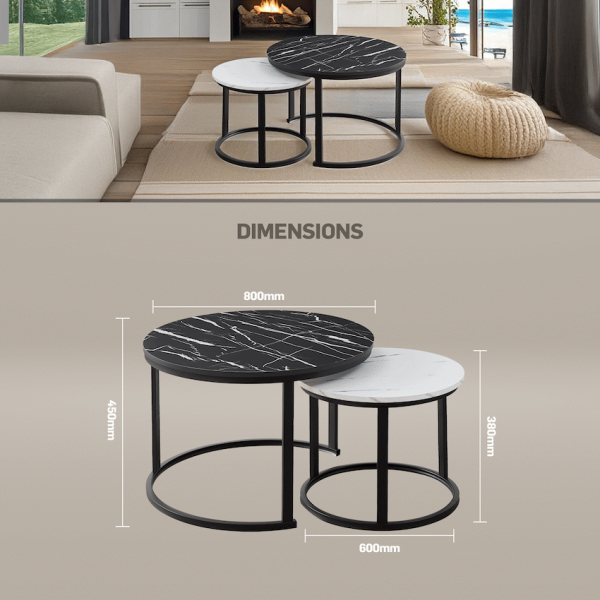 4-590 Indus Nesting Coffee Table Ying Yang