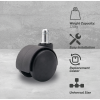 Everfurn Stealth Caster Wheel - 5 Pack