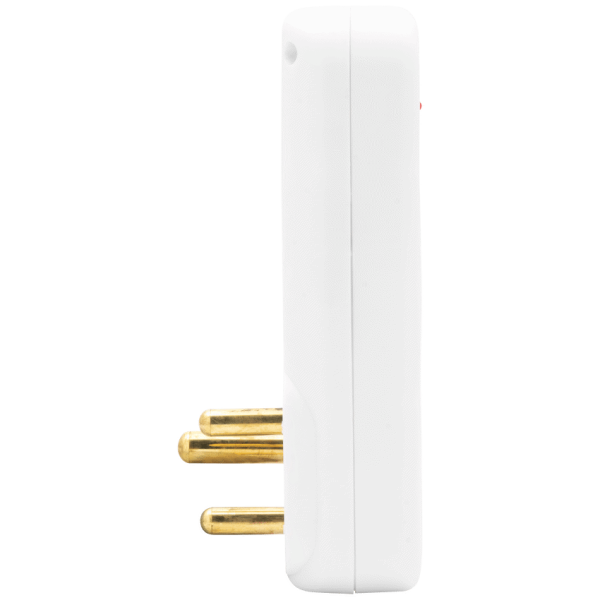 4-652 Ellies 3 Way Surge Adaptor with Type C + USB - WT