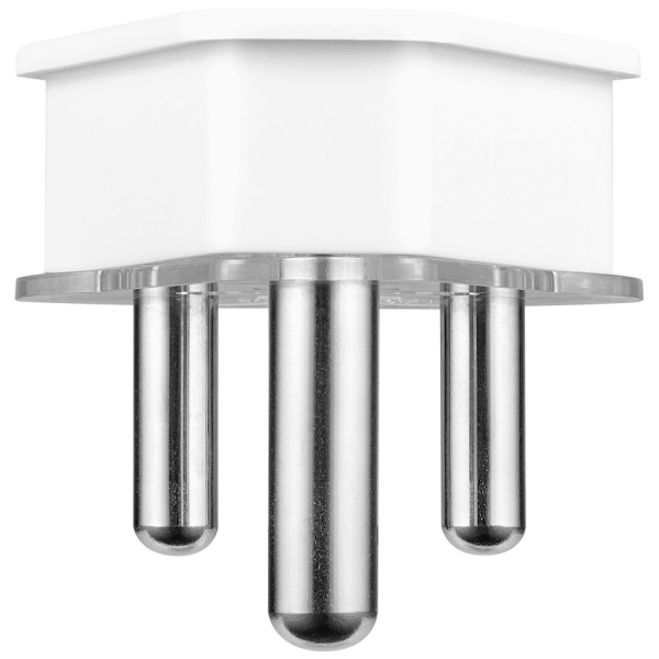 Ellies 16a Screw-on Plug Top - White