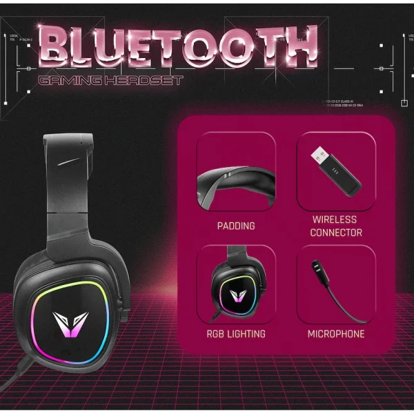 VX Gaming Stealth Series Wireless Gaming Headset - RGB