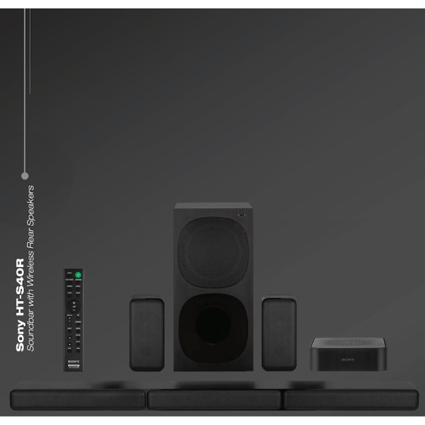 Sony HT-S40R 600w 5.1ch Soundbar with Wireless Rear Speakers