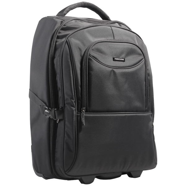 Kingsons Prime 15.6" Laptop Trolley Backpack - Black