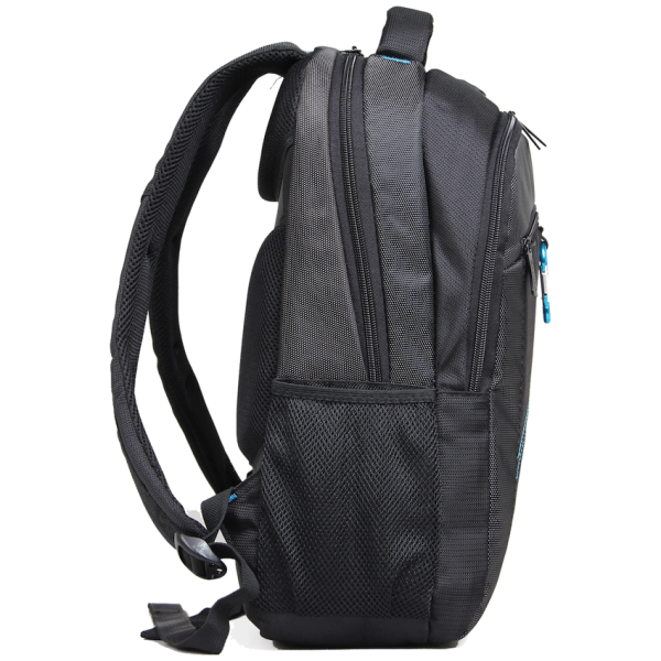 Kingsons 15.6" black laptop backpack with key chain