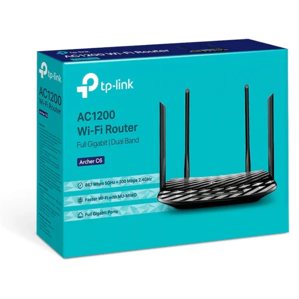 TP-Link Archer C6 AC1200 Dual-Band Wi-Fi Router