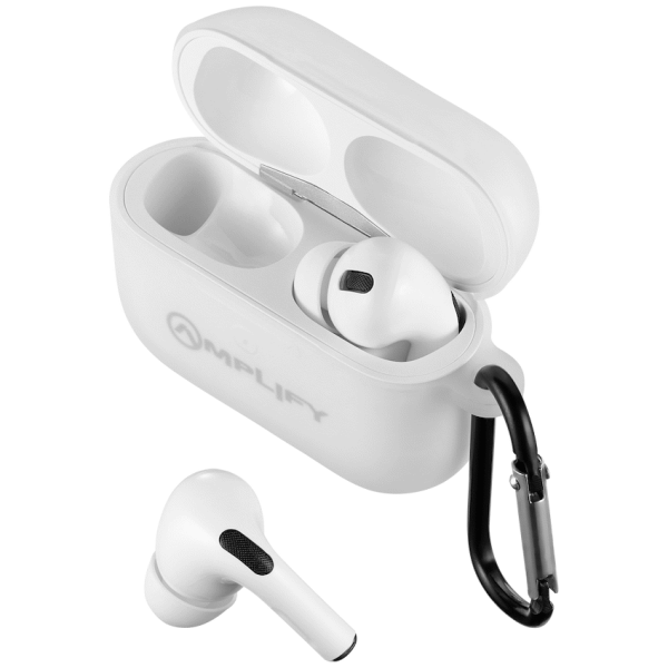 Amplify Note X Series TWS Earphones - White Case + White Cover