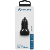 Amplify Volto Series Dual Car Charger 32W (Type-C + USB) - Black