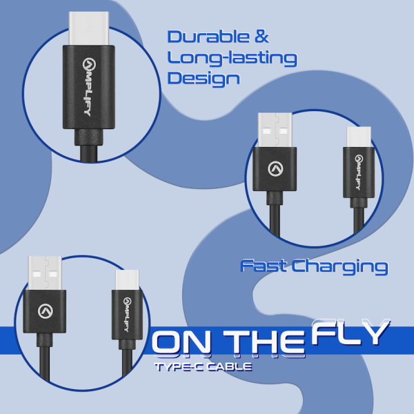 Amplify on the Fly USB to Type-C Cable 1m