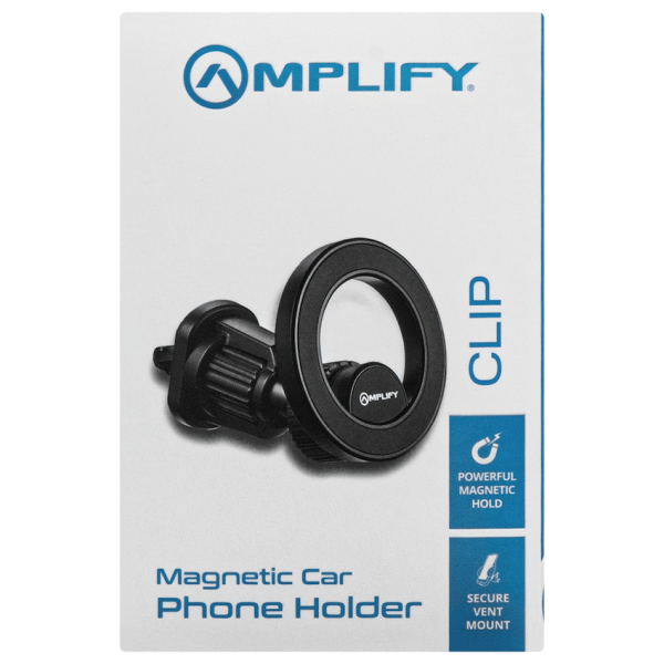 Amplify Clip Series Magnetic Car Phone Vent Holder (PDQ) - Black