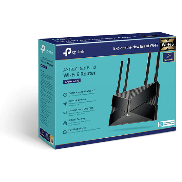 4-987 TP-Link Archer AX23 AX1800 Dual-Band Wi-Fi 6 Router