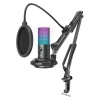 Fifine T669 Pro3 USB Microphone with Pop Filter and Boom Arm Stand
