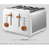 5-319 Boden Stark Anson Collection 4 Slice SS Toaster White