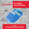 5-428 Sharp EL-S25 Calculator - Blue - Blister