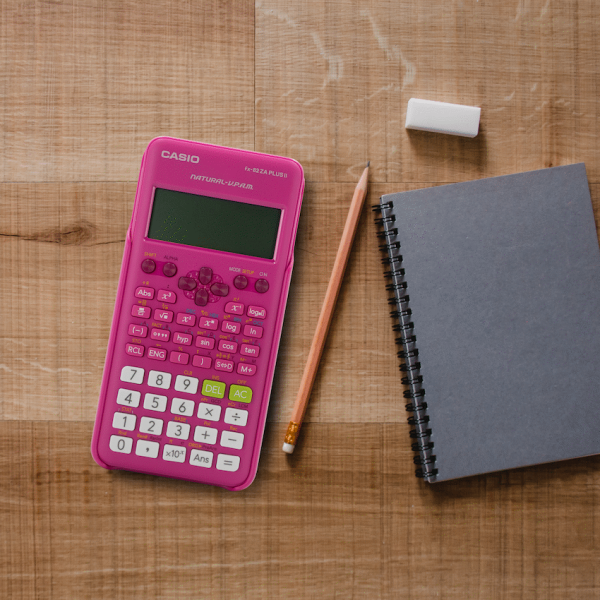 Casio FX-82 ZA Plus II Calculator - Pink