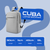5-726 Amplify Cuba 15.6" Laptop Backpack Grey