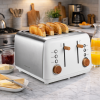 6-248 Boden Stark Anson Collection 4 Slice SS Toaster White