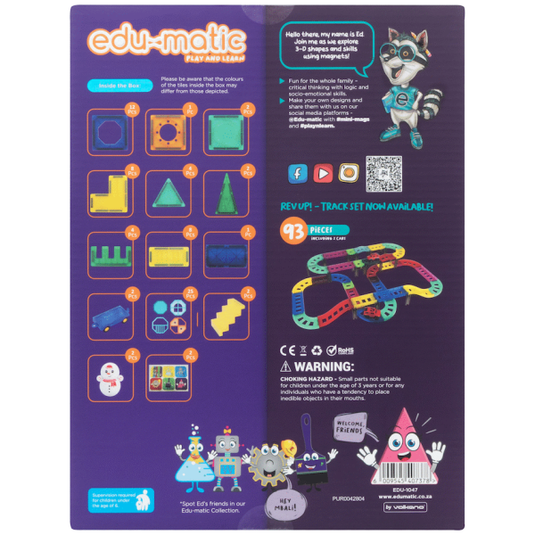 73 Magnetic Tiles, Windows, Stickers and Snowmen