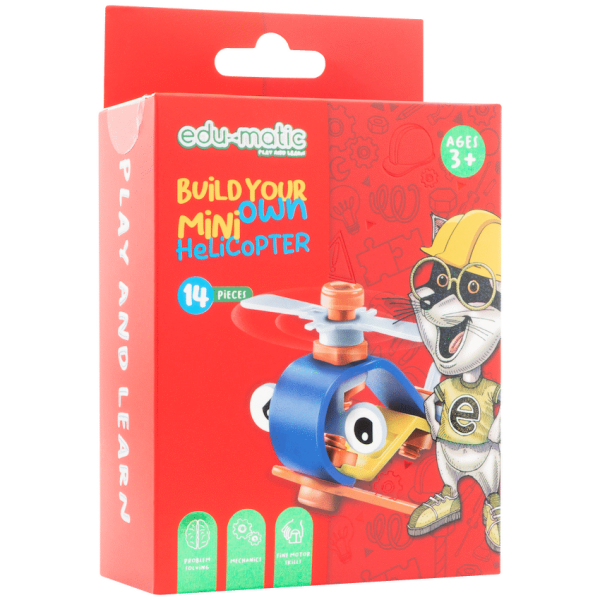 Edu-matic Flexi Build Mini Kit - Helicopter - 14 pcs