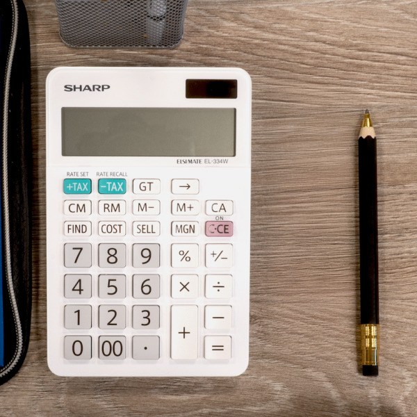 6-330 Sharp ElsiMate EL334WB - 12 Digit Desk Calculator