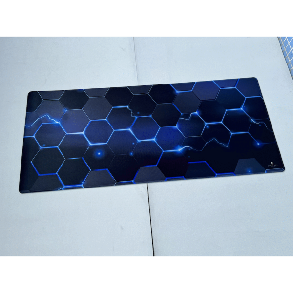 6-408 Everfurn Premium Geometric Large Desk Mat - Non-Slip - Polyester
