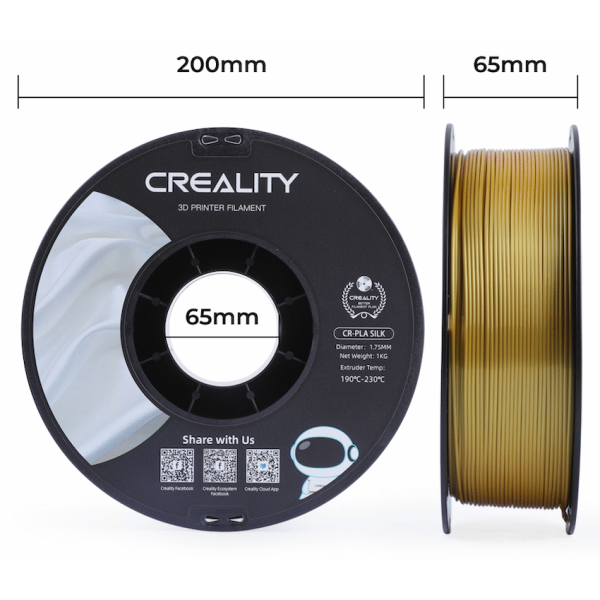 6-553 Creality Silk PLA Filament - Gold 1kg