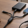 Amplify CoreCharge Series 1.2m 3-in-1 Cable - Black
