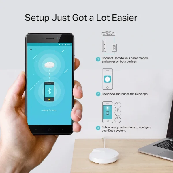 TP-Link Deco M5 (3-Pack) AC1300 Whole-Home Mesh Wi-Fi System