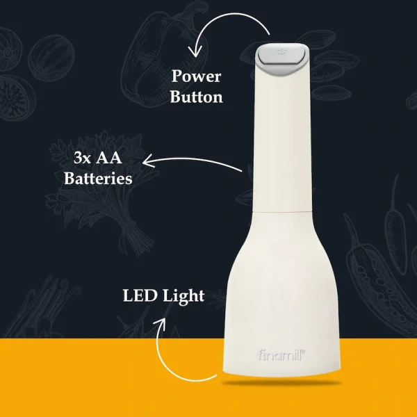 Finamill Battery-Operated Grinder - Soft Cream