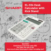 7-195 Sharp ElsiMate EL334WB - 12 Digit Desk Calculator