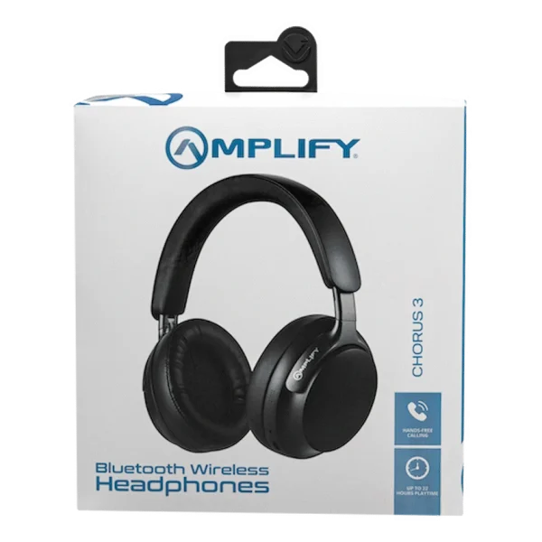 Amplify Chorus 3 Bluetooth Wireless Headphones - Black