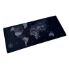 Everfurn Desk Mat - World Map - Large - Black - Non-Slip