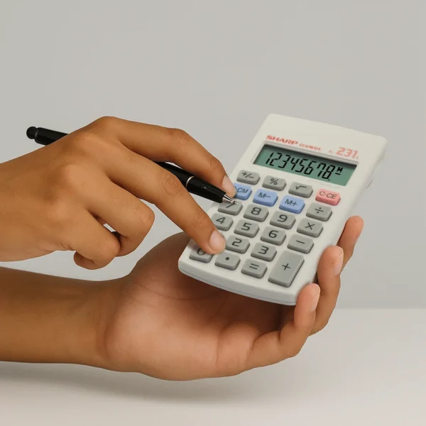 7-71 Sharp EL231 LB Pocket Calculator