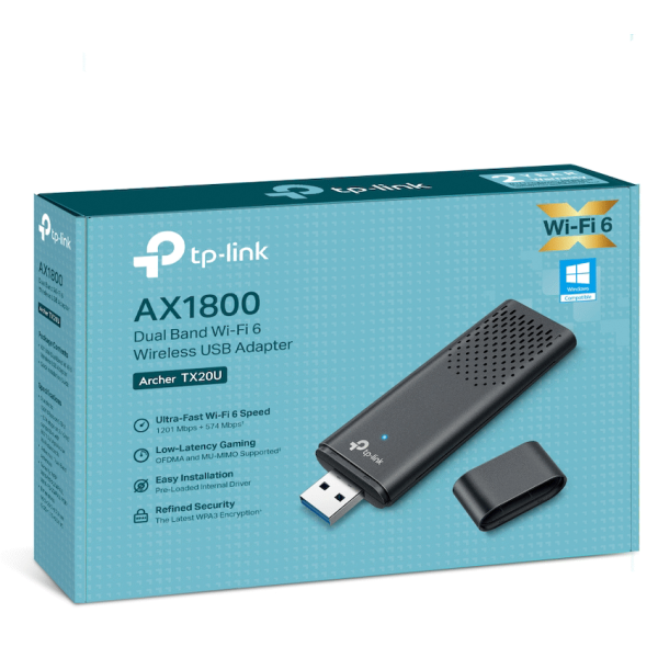 7-97 TP-Link Archer TX20U Dual-Band Wi-Fi 6 Wireless USB Adapter
