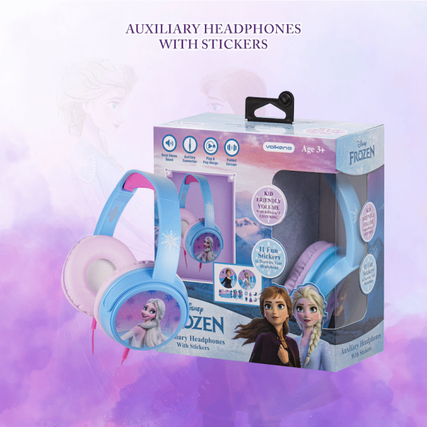 Disney Frozen Auxiliary headphones with 11 Stickers
