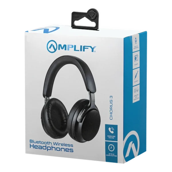 Amplify Chorus 3 Bluetooth Wireless Headphones - Black