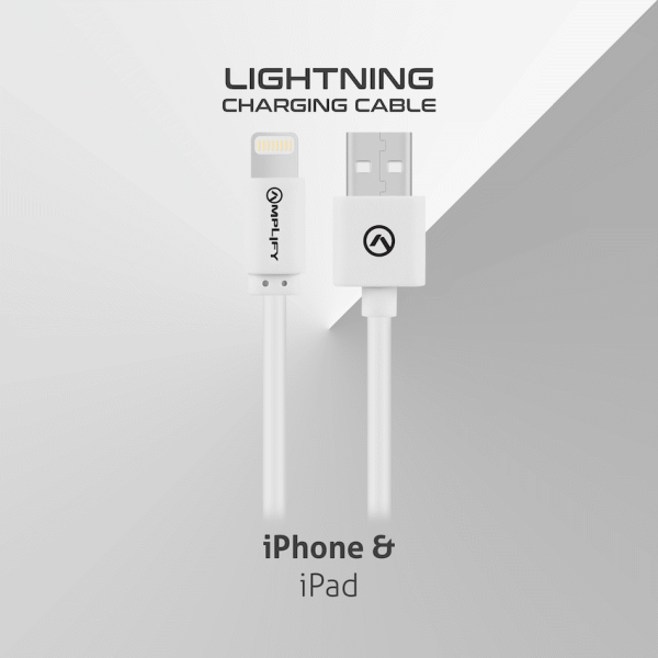 Amplify Lightning Charging Cable for iPhone & iPad - White